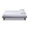 Baxton Studio Liliya Light Grey Upholstered Walnut Finished Full Size Platform Bed 156-9416 - alternate 2